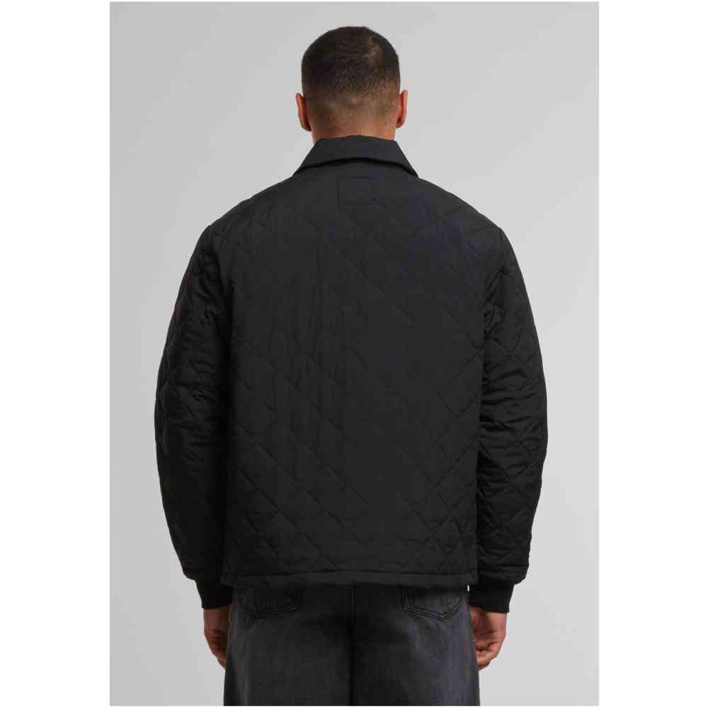 Urban Classics - Quilted Overshirt Jacket - Zwart